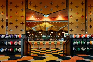 Eastside Bowl, traditional bowling alley interior in Nashville