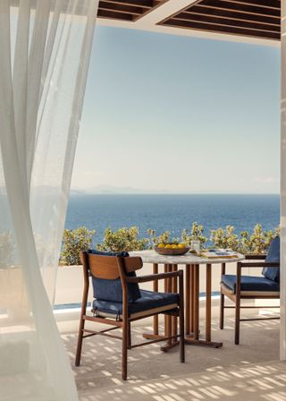 Panoramic view from one of One&Only Kéa Island’s one-bedroom villas