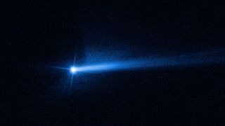 hubble view of dart impact