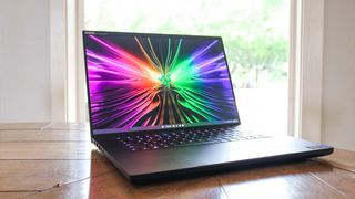 The Razer Blade 16 (2024) on a table