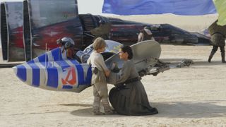 Pernilla August and Jake Lloyd in Star Wars: Episode I - The Phantom Menace (1999)_Lucasfilm Ltd.