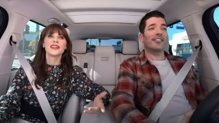 zooey deschanel and jonathan scott on carpool karaoke the series