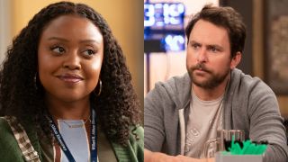 Quinta Brunson appears on Abbott Elementary, while Charlie Day stars on It's Always Sunny in Philadelphia