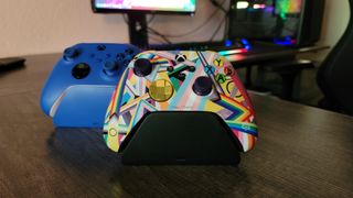 Image of the Xbox Design Lab &quot;Pride&quot; Wireless Controller.