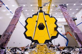 spacecraft in clean room