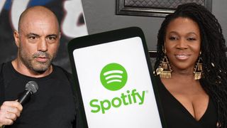 Joe Rogan and India Aire in Spotify dispute