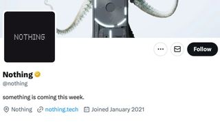 nothing x (twitter) bio