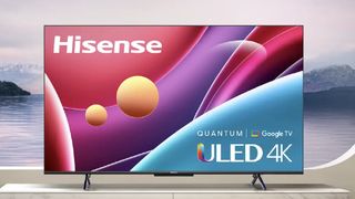 The Hisense U6H on a pedestal.