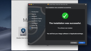 Intego VirusBarrier installed on a Mac Book