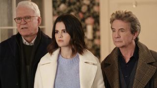 Steve Martin (as Charles), Selena Gomez (Mabel) and Martin Short (Oliver) temporarily swap New York for Hollywood in season 4 of "Only Murders in the Building"