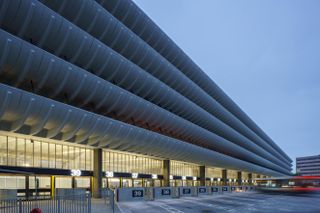 Preston Bus Station photographed from the front.