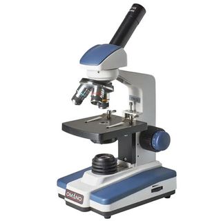 Omano microscope on a white background