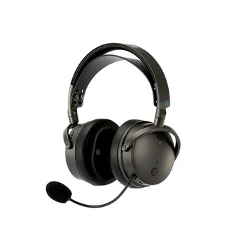 Azure Maxwell Wireless Gaming Headset black model on a white background.