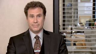 Still frame of Will Ferrell from The Office.