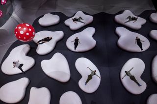 Yayoi Kusama cloud installation from above