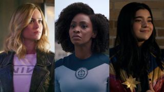 The MCU's versions of Carol Danvers, Monica Rambeau and Kamala Khan