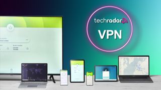 Multiple devices running popular VPN services with the TechRadar logo and "VPN" highlighted in text above