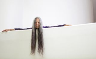 Portrait of Cecilia Vicuna at Guggenheim New York