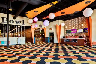 Eastside Bowl, traditional bowling alley interior in Nashville