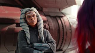 Rosario Dawson as Ahsoka Tano in the Ahsoka trailer