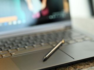 The Lenovo Yoga C940 with Lenovo's Active Pen.