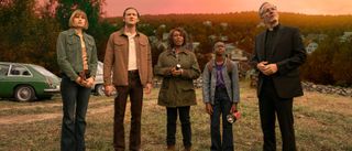 Alfre Woodard as Dr. Cody, John Benjamin Hickey as Father Callahan, Makenzie Leigh as Susan Norton, Lewis Pullman as Ben Mears and Jordan Preston Carter as Mark Petrie in Salem's Lot