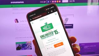 Mint Mobile site on smartphones