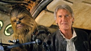 Han and Chewbecca in Star Wars: The Force Awakens
