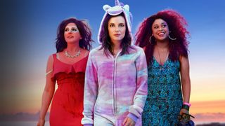 (L-R) Vanessa Bayer, Gillian Jacobs and Phoebe Robinson