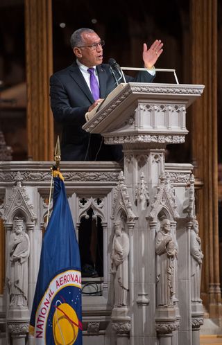 Bolden at Armstrong Memorial Service