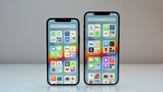 The iPhone 12 Pro Max next to the iPhone 12 Pro