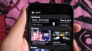 Sling TV on an iPhone