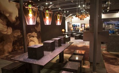 Tom Dixon and Caesarstone&#039;s Las Vegas inspired Fire Kitchen