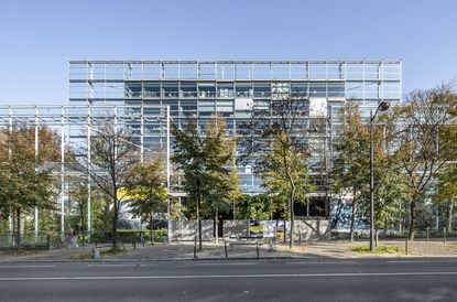 celebrating the world around and Fondation cartier collaboration, we view the building of the Fondation Cartier pour l'art contemporain, Paris, 2020 by Jean Nouvel, Emmanuel Cattani & Associés / Adagp, Paris