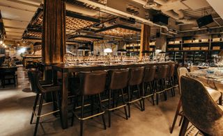 Dining room with tables and chairs