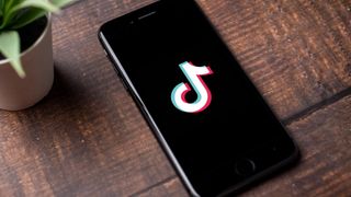 tiktok on a mobile phone