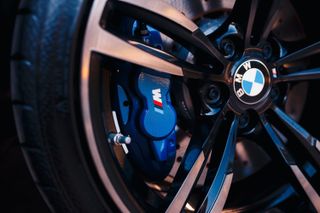 BMW M logo on brake caliper 