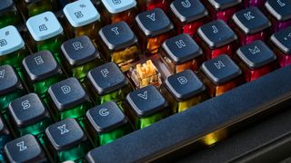 A space-themed Gamakay LK75 wireless mechanical keyboard