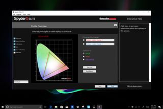 Calibration scores confirm a highly accurate color palate for Surface Laptop's display.