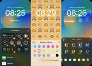 iOS 16 Lock Screen customisation