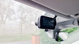 Nextbase 522GW dash cam attached to windshield