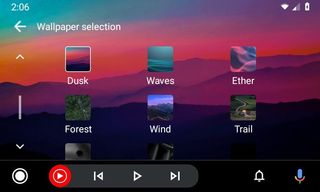 Changing your wallpaper in Android Auto