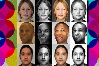 Portraits showing the results of the MIT algorithm.