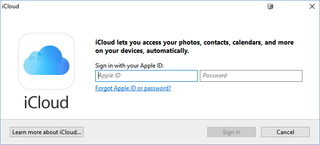 icloud windows sign in