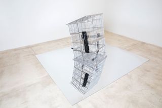 Exhibition view: Monica Bonvicini, 'STAGECAGE', Galerie Krinzinger, Vienna (Until 30 October)