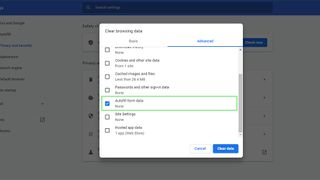 How to clear Google Chrome Autofill data