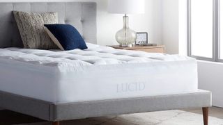 Lucid 4-inch Gel Memory Foam Mattress Topper