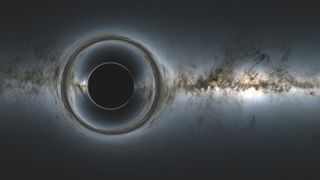 Simulation of a supermassive black hole.