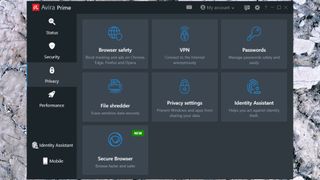 Avira Prime privacy.