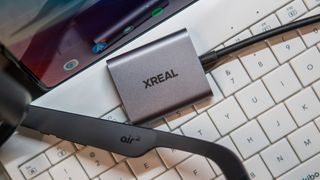 Xreal Hub with Xreal Air 2 smart glasses